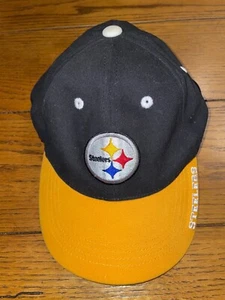 Kids Pittsburgh Steelers NFL Team Apparel Adjustable Hat Cap Boy Girl NFL Black - Picture 1 of 9