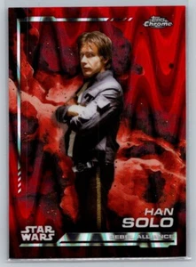 2024 Topps Chrome Star Wars Han Solo Red RayWave Refractor #102 - Picture 1 of 2
