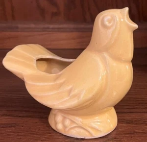 McCoy Singing Bird Planter, Yellow, 4.5”, Vintage 1940s, Excellent! - Picture 1 of 6
