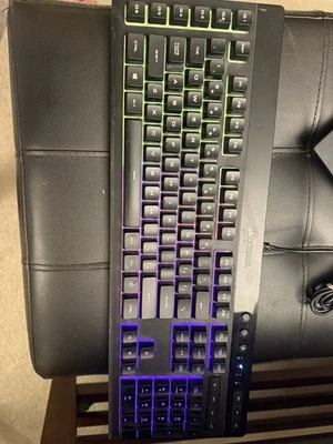 Corsair K55 (CH9206015NA) Wired RGB Backlit Gaming Keyboard RGP0031 Used Tested - Image 1 of 4
