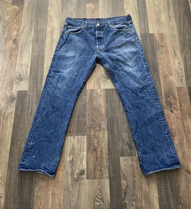 Levi's 501 -0115 Original Fit Blue Jeans Herren Größe W37 L30,5 Straight - Bild 1 von 18