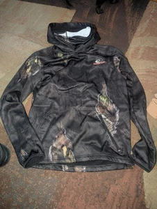 Men's Mossy Oak Performance Fleece Hoodie With Gaiter S 34-36 Hunting Pullover - Picture 1 of 8