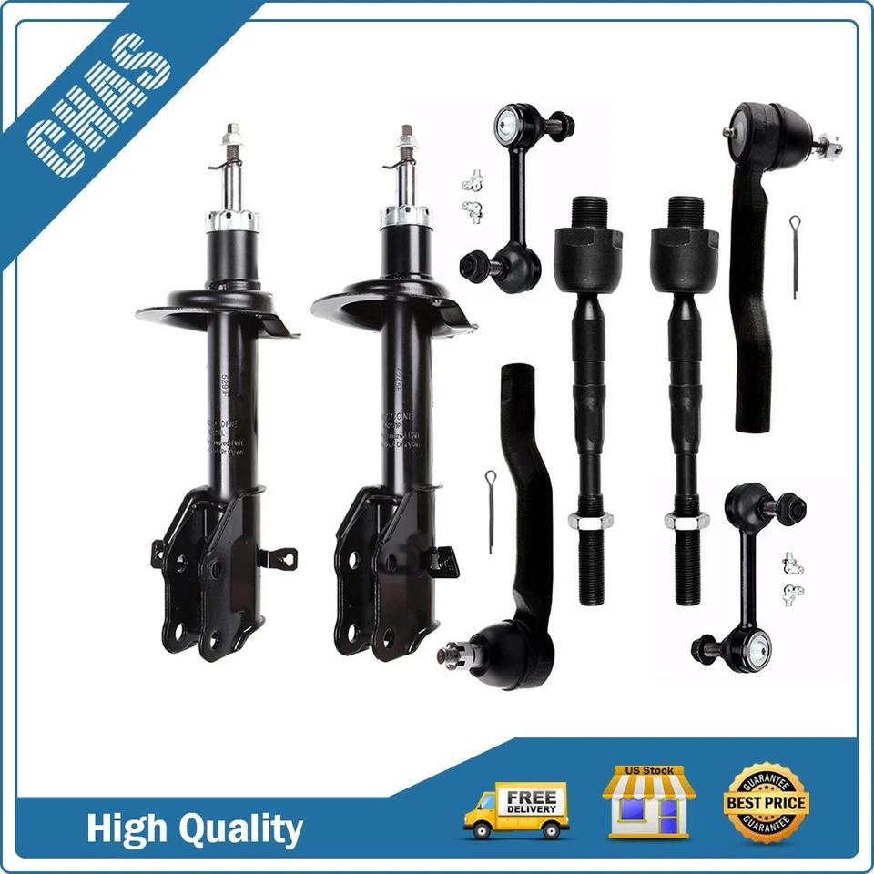 For Ford Edge Lincoln MKX FWD 2007 2008 2009 2010 Front Struts Sway Bar Tierods - Image 1 of 1
