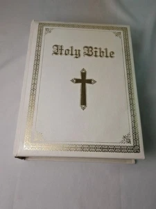Holy Bible New American Family Edition 1988 Leather Catholic Red Letter Ed. - Picture 1 of 16
