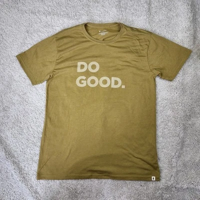 Мужская футболка Cotopaxi из органического хлопка с хорошим графическим принтом размер большой L горчица - Изображение 1 из 4