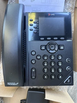 Polycom VVX 350 IP Gigabit Phone POE 2200-48830-025 - Image 1 of 4