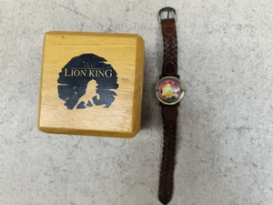 Disney König der Löwen drehbare Tieruhr, Holzbox, LE NOS - neue Batterie - Bild 1 von 7