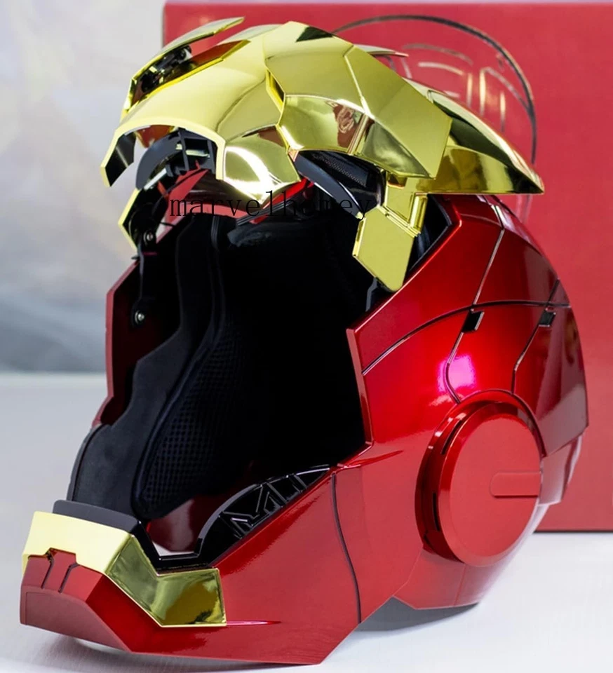 AUTOKING 1:1 MK5 Action Iron-man MK5 Mask Helmet Voice Control Remote Cosplay Wearable