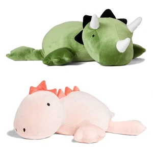 ® 2-PCS - 1.4 LB Weighted Stuffed Dinosaur Animals Plush - 16 Inch Squished L... - Picture 1 of 6