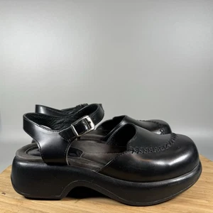 Dansko Trista Black Leather Mary Jane Slingback Clogs EU 36 US 5.5-6 - Picture 1 of 7