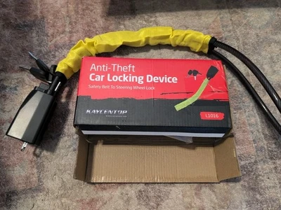 Anti Theft Locking Device Safety Belt to Steering Wheel Lock L1016 Kaycentop - Image 1 of 4