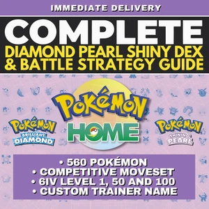 Pokémon Brilliant Diamond Shining Pearl Complete Shiny Living Dex Pokedex Guide - Picture 1 of 9