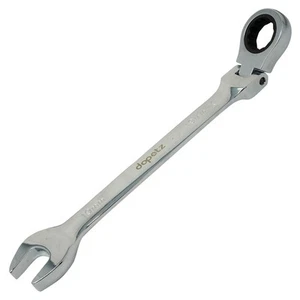 Flexible Head Ratchet Spanner 19mm Combination Head Wrench Open/Ring CR-V Metric - Picture 1 of 12
