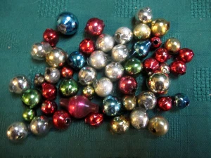Perline sfuse vetro mercurio vintage 53 pezzi ghirlanda natalizia perline - Foto 1 di 17