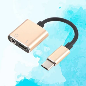USB Typ C zu 3,5 mm Audio Adapter Kabel 2 In 1 Typ-C zu 3,5 mm Klinke Stereo - Zdjęcie 1 z 11