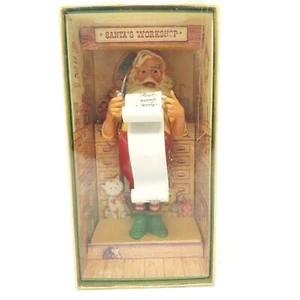 Halmark Checking It Twice Ornament 1980 Vintage Hong Kong Santa Claus Navidad - Imagen 1 de 9