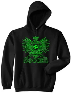 Soccer Play Hard Eagle Hooded Pullover Sweat Jersey New Youth & Adult Sizes - Picture 1 of 1