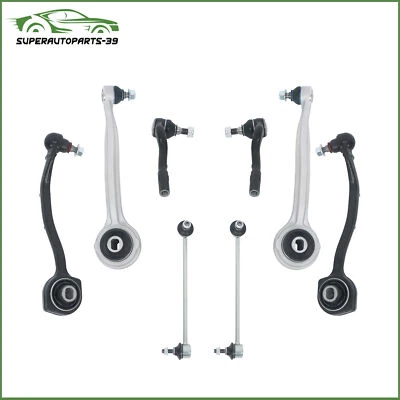 8pc Front Control Arm Sway Bar Outer Tie Rod End Fit For Mercedes-Benz C320 C230 - Image 1 of 4