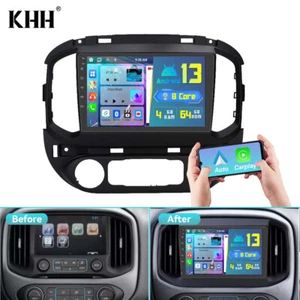 Android 13 Carplay 4G+64G For Chevrolet Colorado 2015-2018 Car Radio Stereo GPS - Picture 1 of 15