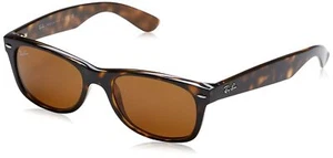 Ray-Ban RB2132 New Wayfarer Sunglasses - Tortoise / Brown - Polarized - Picture 1 of 4