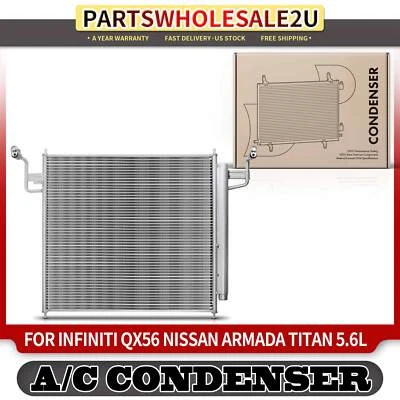 Condensador de CA con receptor secador para Nissan Pathfinder Armada Titan Infiniti QX56 Foto 1 de 4