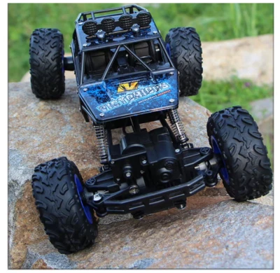 RC Auto mit LED-Leuchten Funkfernbedienung Autos Buggy Off-Road Control Trucks - Bild 1 von 4