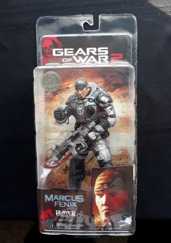 Marcus Fenix with COG Tags Gears of War 2 NECA Figure Toys R Us Exclusive - RARE Cover
