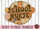 Infirmière scolaire | Transfert DTF 11" prêt à presser | Design T-shirt | Boho