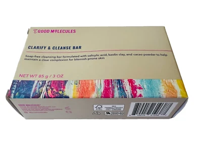 Good Molecules Clarify & Cleanse Bar 3 oz / 85g Soap-Free, New in Box - Image 1 of 4