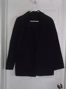 Homemade Amish Mennonite Plain Men Coat/Jacke Light Cord Black Size lg - Bild 1 von 2