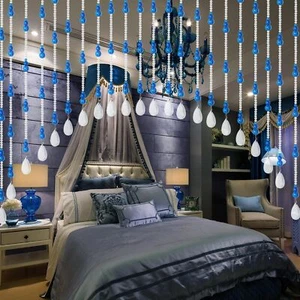 Crystal Beaded Curtains for doorways, Arched Beaded Curtains for Windows, Han... - Picture 1 of 6