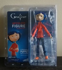 NECA CORALINE ARTICULATED 7" FIGURE  STRIPED SHIRT CASE FRESH!