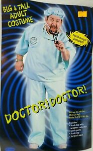 DOCTOR Halloween Costume Unisex Adult Size BIG and TALL Stethoscope Mask 6 Piece