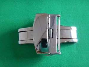 Schleife Doppelfalt- Stahl „Schmetterling“ 24 MM Druck- für Armband 26 MM - Picture 1 of 6