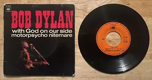 45 7" FRENCH SP BOB DYLAN WITH GOD ON OUR SIDE - Picture 1 of 2