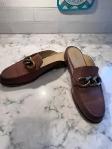 Michael Kors Damen Scarlett Kette Pantoletten Tiffanie Leder 11 Slipper - Bild 1 von 5