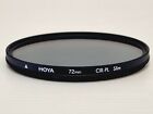 Hoya 72mm CIR-PL Slim Circular Polariser Filter Genuine New with no plastic keep