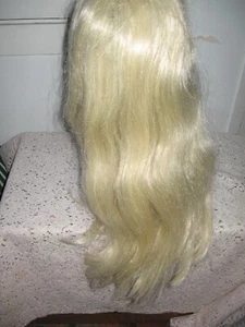 DELUXE ALICE STYLE BLONDE SYNTHETIC WIG-LACEY COSTUME WIGS - SKIN COLORED SCALP - Picture 1 of 6