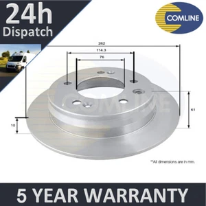 Fits Hyundai ix35 i30 Tucson ix20 Kia Sportage Cee'D� Comline Rear Brake Disc #1 - Picture 1 of 2