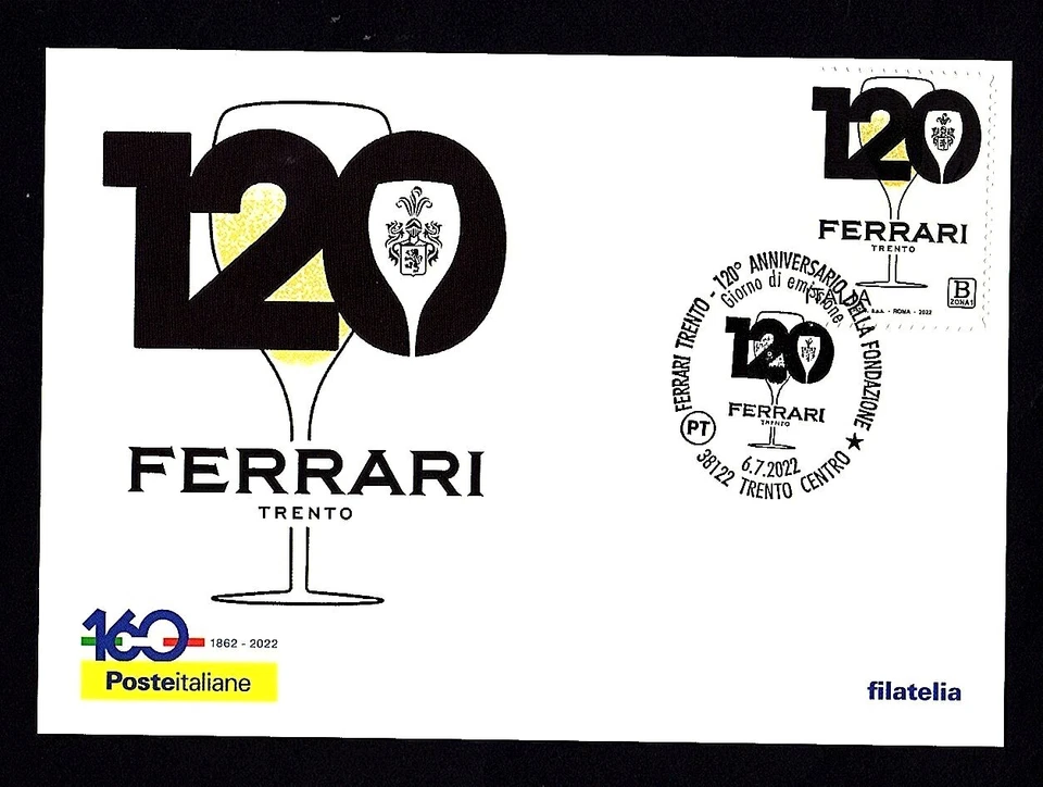 Italia 2022 : Ferrari Trento - Cartolina Ufficiale Poste Italiane