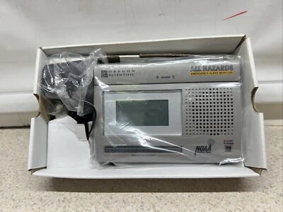 Vintage OPEN BOX Oregon Scientific All Hazards Weather Radio NIB MODEL # WR3000 - Image 1 of 4