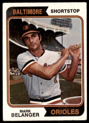 1974 TOPPS MARK BELANGER . BALTIMORE ORIOLES #329 - Image 1 of 2