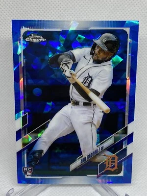 2021 Topps Chrome Update Sapphire Akil Baddoo US196 RC Tigers - Image 1 of 3