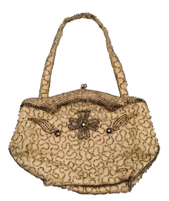 Vintage Beaded Purse Made Belgium Expressly for Gimbles Evening Bag          C10 - Image 1 of 4