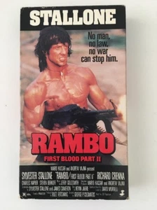RAMBO FIRST BLOOD PART II VHS Thorn EMI HBO Video RARE Sylvester Stallone 1985 - Picture 1 of 5