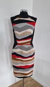 Phase Eight Multicoloured Pencil Dress 12 Kendra Red Beige NEW TAGS Shift - Picture 1 of 10