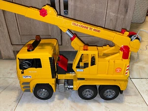 Bruder Man Tele Crane TC-4500 TGA 41.440 Construction building Toy GERMANY - Picture 1 of 6