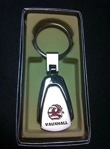 PORTE CLÉS VAUXHALL EN ACIER CHROMÉ, BROSSÉ ET BRILLNT DANS UN COFFRET NEUF* - Imagen 1 de 1