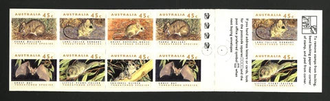 M3150 Australia 1964 SGSB78Var - Threatened Species Bklt PRINTED ON WRONG SIDE Cover