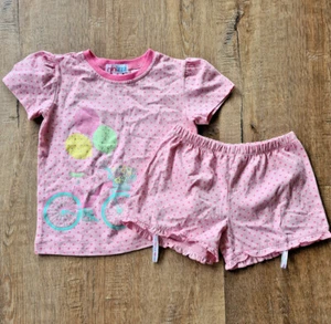 Girls Pink Summer Pyjama's - Size 4 - Picture 1 of 4